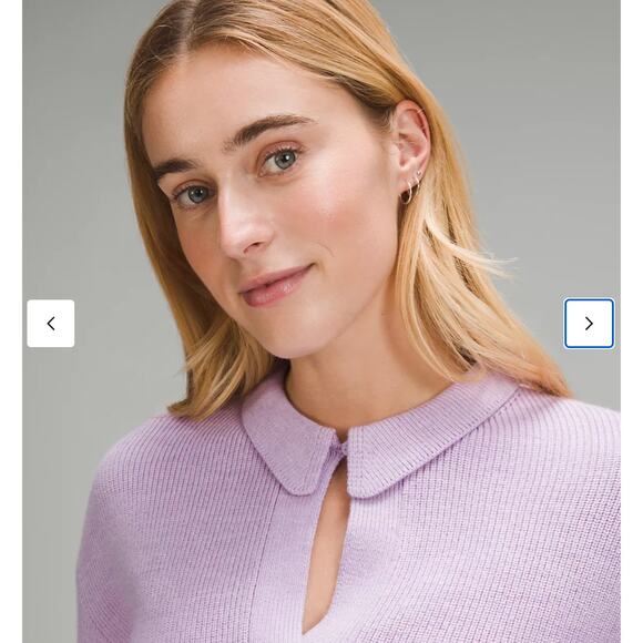 Lululemon Merino Wool Sweater Heather Lilac Ether Purple Size Small S New NWT - Picture 8 of 10